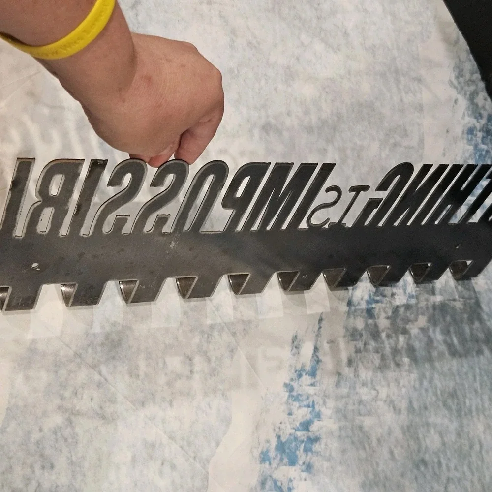 Nothing‎ Is Impossible Metal Wall Hook Rack 21